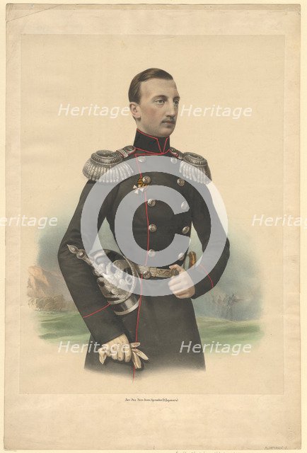 Portrait of Grand Duke Nikolai Nikolayevich of Russia (1831–1891), 1860. Artist: Anonymous  