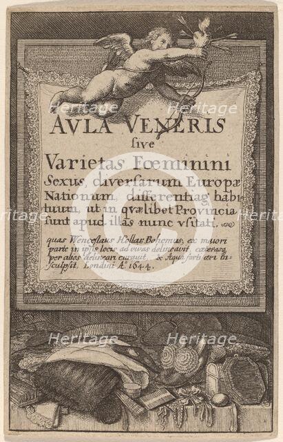 Aula Veneris: Title Page, 1644. Creator: Wenceslaus Hollar.