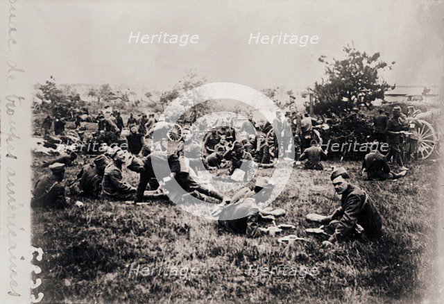 Bivouac of American troops, c1914-c1918. Artist: Unknown.