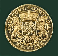 Reign of Ferdinand VI, onza or eight-escudos doubloon for America, 1753.