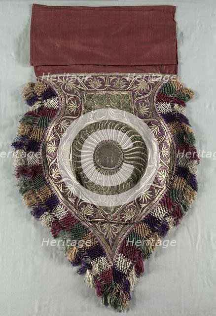 Embroidered Fragment, 1700s or 1800s. Creator: Unknown.