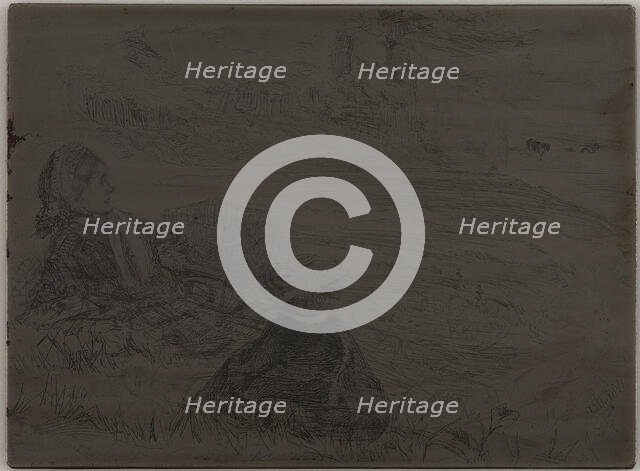 Nursemaid and Child, 1859. Creator: James Abbott McNeill Whistler.