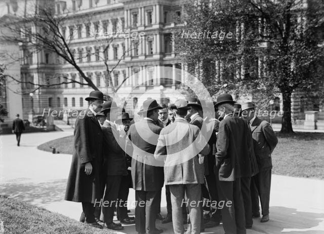 Press Correspondents with Secretary Bryan, 1915. Creator: Harris & Ewing.