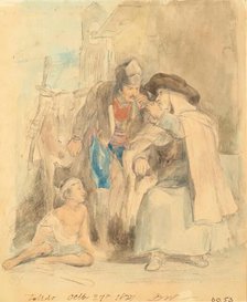 The Guerilla Taking Leave of his Confessor, 1827. Creator: David Wilkie.