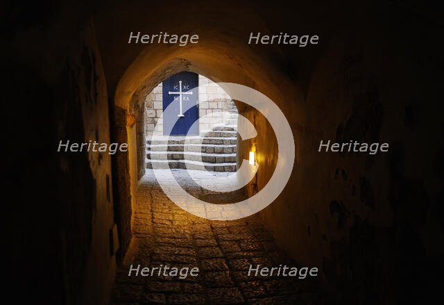 Late afternoon, a street in the old town, Jaffa, Israel, 2013. Creator: LTL.