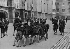 An exciting game: pupils of Christ's Hospital school, City of London, c1900 (1911). Artist: RW Thomas.