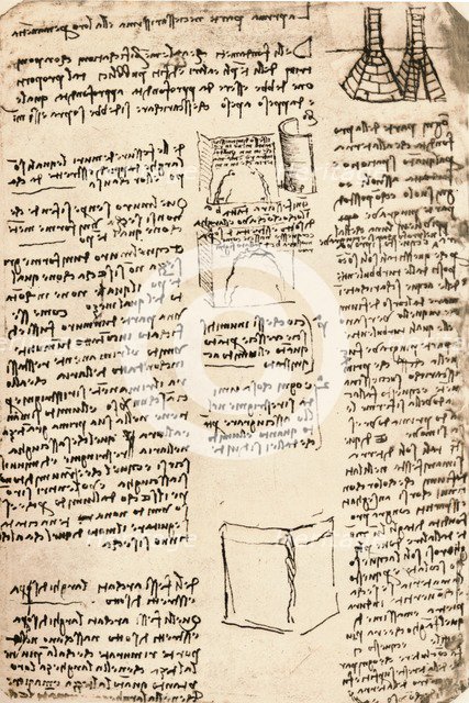 Architectural drawing, c1472-c1519 (1883). Artist: Leonardo da Vinci.