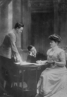 Archdukes Carl Franz Josef & Max & their mother Archduchess Maria Josefa, between c1910 and c1915. Creator: Bain News Service.