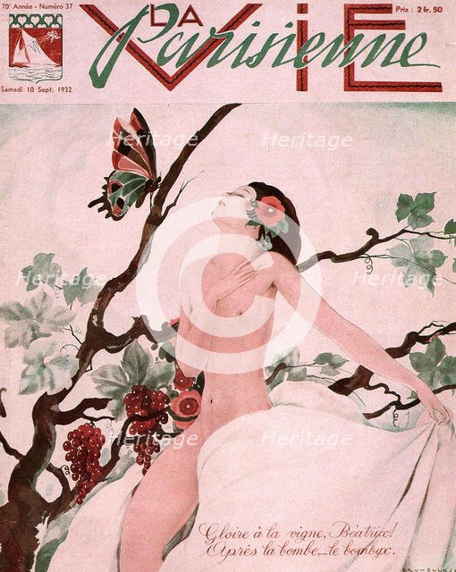 La Vie Parisienne Magazine Cover, 1932. Artist: Brunelleschi, Umberto (1879-1949)