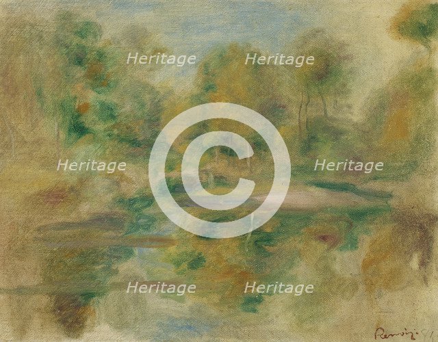 Pond and trees, 1913.