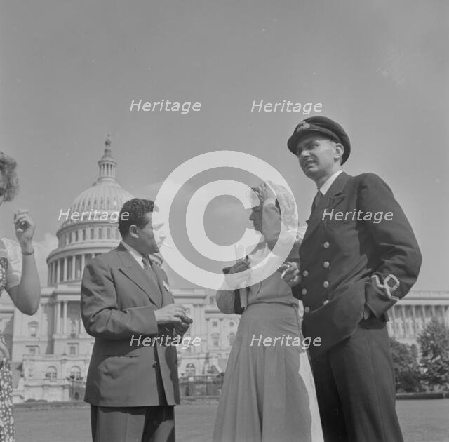 International student assembly, Washington, D.C, 1942. Creator: Gordon Parks.