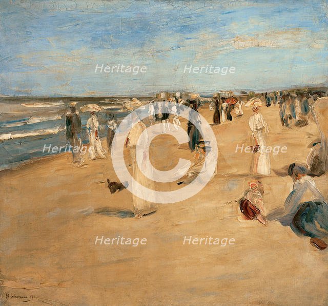 Beach at Noordwijk, 1911. Creator: Liebermann, Max (1847-1935).