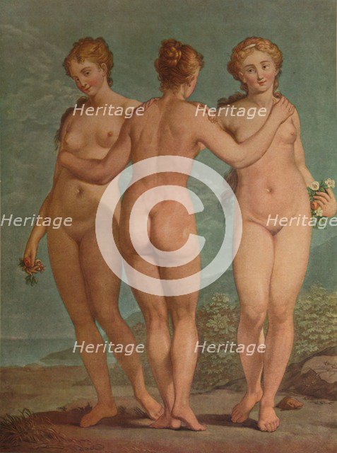 'Les Trois Graces', (The Three Graces), c1785, (1913). Artist: Jean Francois Janinet.