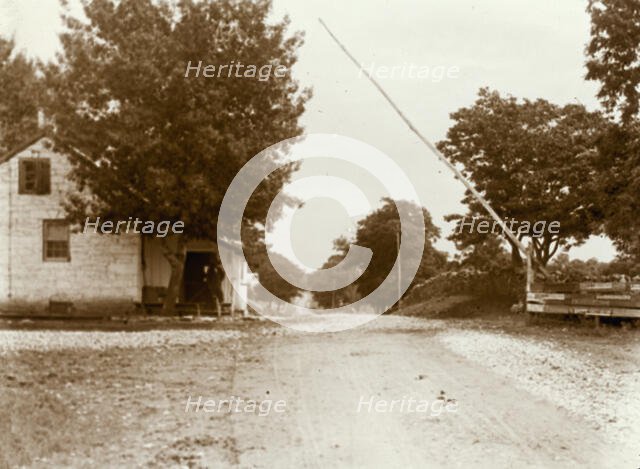 Toll gate on Winchester Pike, Virginia, 1900 or 1901, printed later. Creator: Frances Benjamin Johnston.
