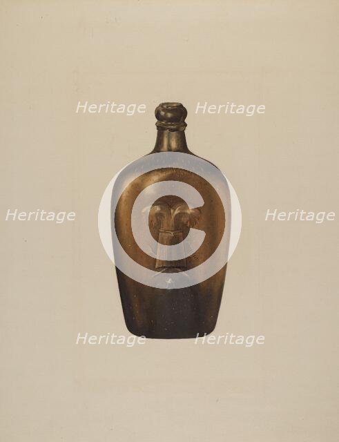 Flask, c. 1938. Creator: Isidore Steinberg.