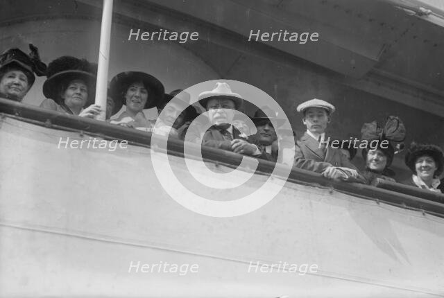 Colonel Roosevelt on SS Vandyck - departure 10/4/13, 1913. Creator: Bain News Service.