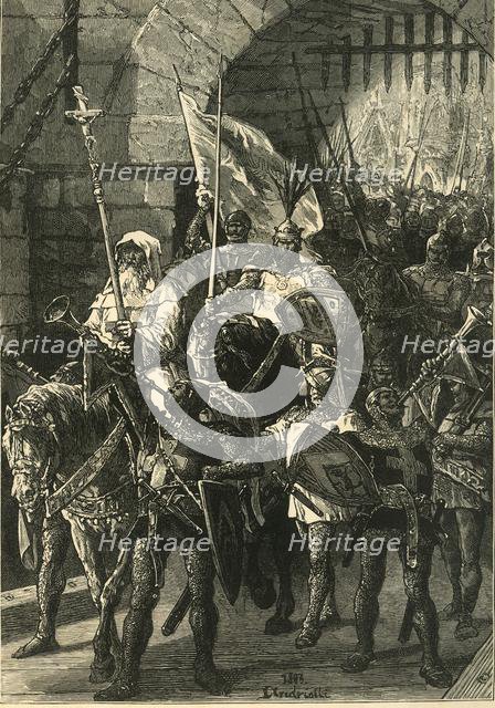 'Crusaders on the March',( c12th century), 1890.   Creator: Unknown.