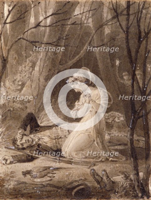 Scene from George Crabbe's Tales of the hall, 19th century.                    Artist: Henry Corbould 