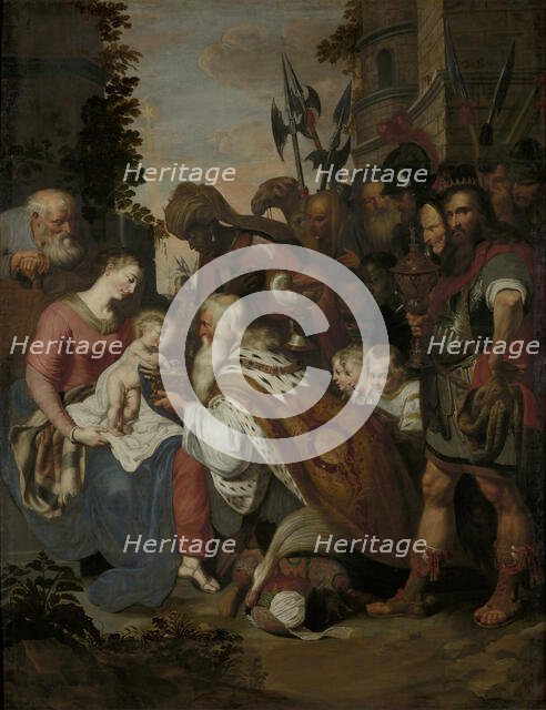 The Adoration of the Magi, early-mid 17th century. Creator: Artus Wolfordt.