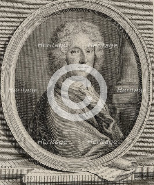 Portrait of the composer Nicolas Bernier (1665-1734), 1740.