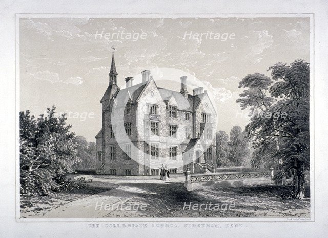 The Collegiate School at Sydenham, Lewisham, London, c1855.              Artist: Day & Son