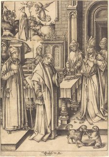 Joachim's Sacrifice, c. 1490/1500. Creator: Israhel van Meckenem.