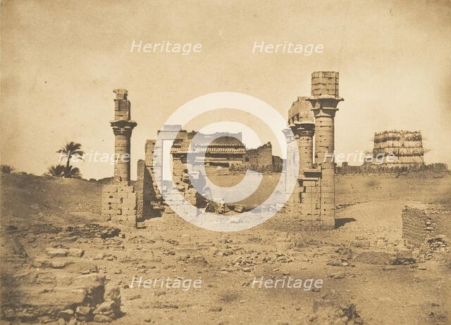 Ruines du Temple d'Herment (Hermentis), 1849-50. Creator: Maxime du Camp.