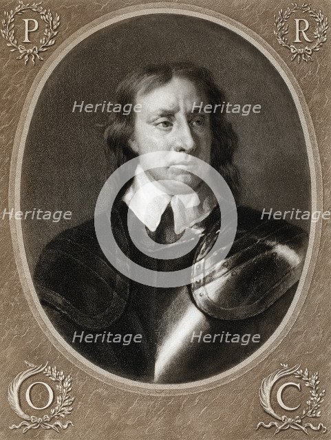 Oliver Cromwell, (1599-1658), English military leader and politician,1657, (1899).  Creator: Unknown.