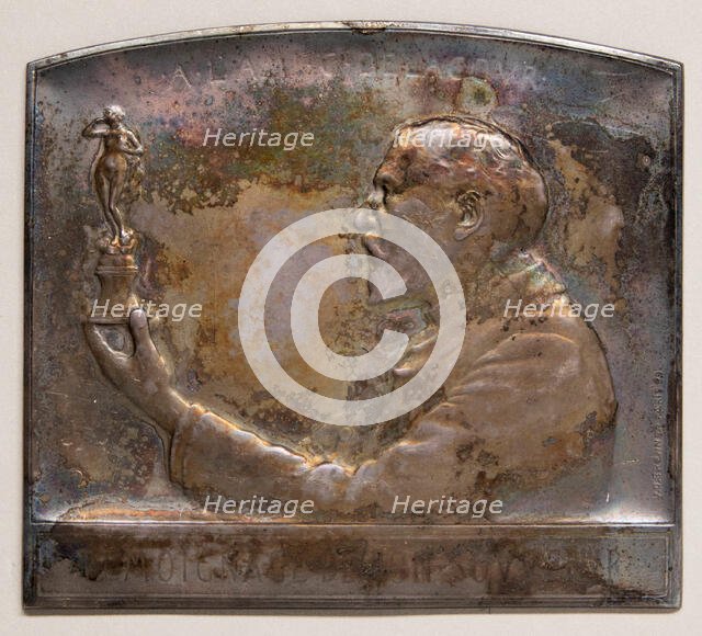 Medal portraying Delacour, 1899. Creator: Victor David Brenner.