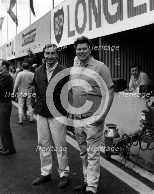 Tim Parnell (right) and Roy Salvadori in 1965. Creator: Unknown.