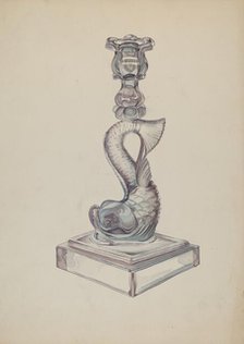 Candlestick, c. 1936. Creator: Roberta Elvis.