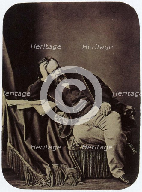 Alexander Herzen, Russian writer and thinker, 1861. Artist: Sergei Levitsky