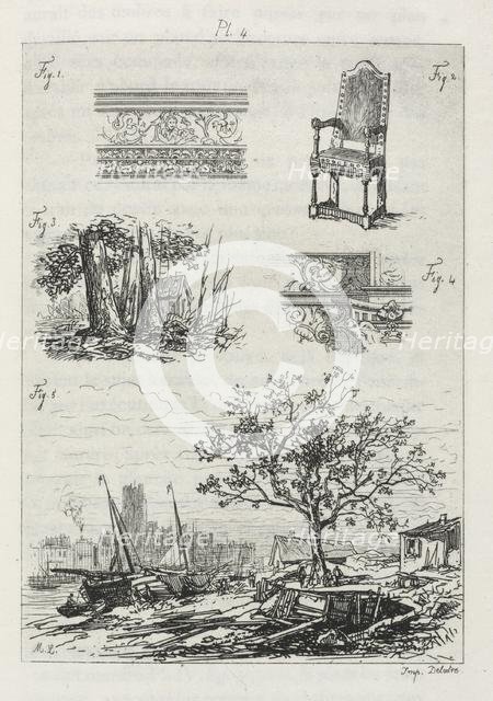 Traité de La Gravure a l’eau forte: Plate 4, 1866. Creator: Maxime Lalanne (French, 1827-1886); Cadar and Luquet.