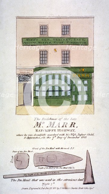No 29 Ratcliff Highway, Stepney, London, 1811. Artist: J Girtin