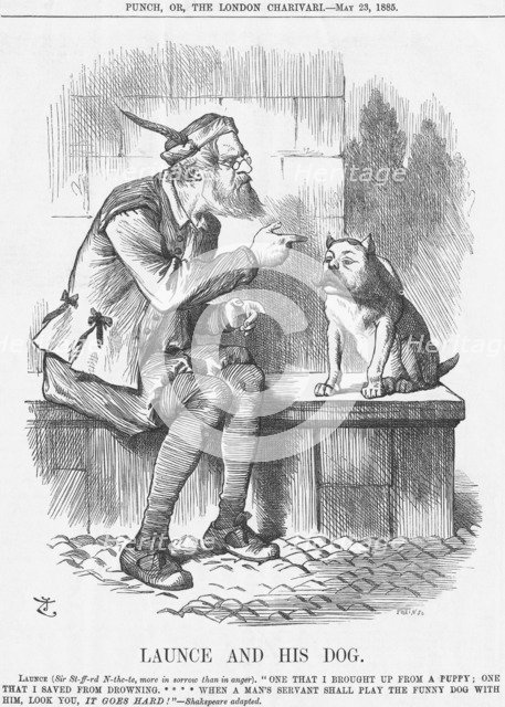 'Launce and his Dog', 1885. Artist: Joseph Swain