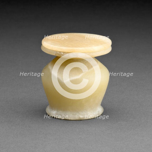 Kohl Jar with Lid, Egypt, Middle Kingdom, Dynasty 12 (about 1976-1794 BCE). Creator: Unknown.