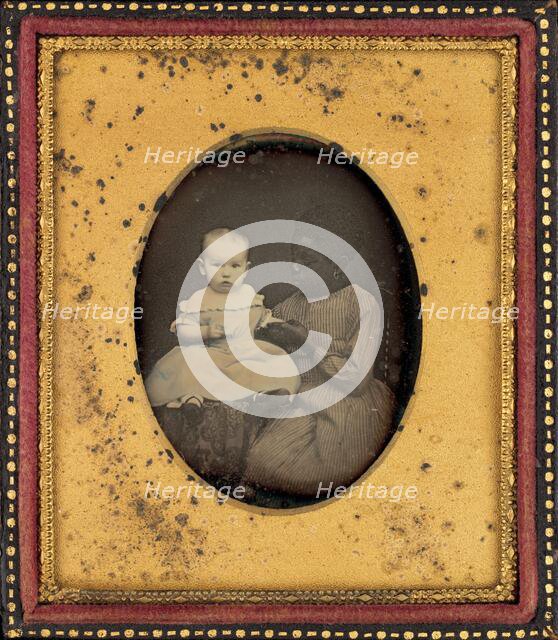 Portrait of a Child and Young Woman, c. 1850. Creator: Unknown.