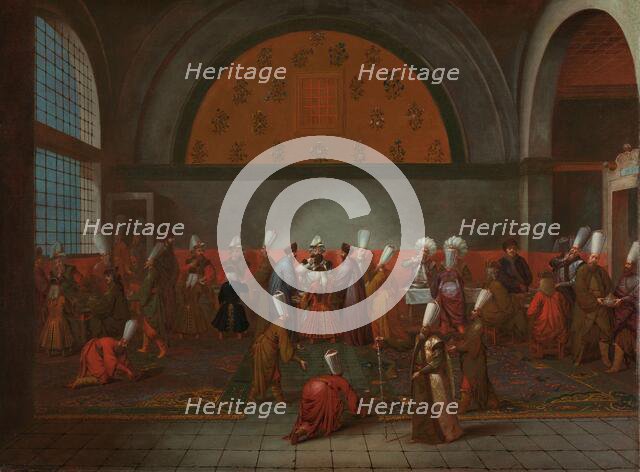 The Meal in Honour of Ambassador Cornelis Calkoen, c.1727-c.1730. Creator: Jean Baptiste Vanmour.