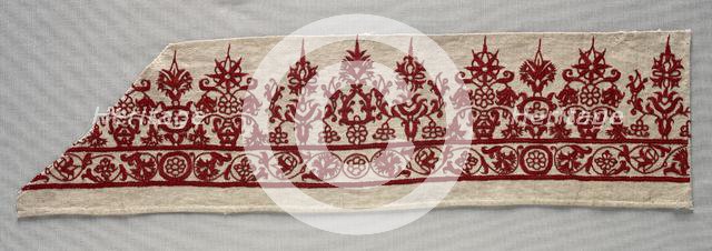 Part of a Skirt Border, 1800s. Creator: Unknown.
