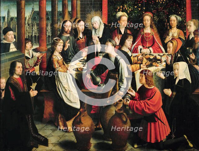 The Wedding Feast at Cana, c. 1500. Creator: David, Gerard (ca. 1460-1523).