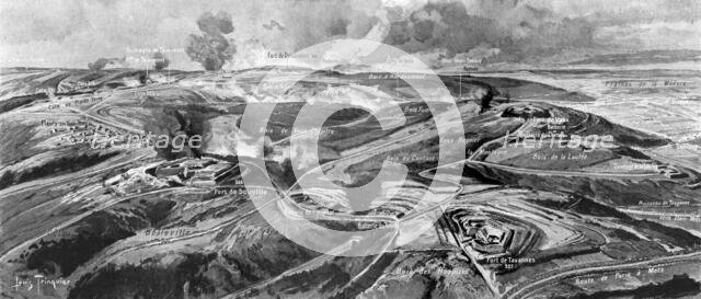 ''De Douaumont et Vaux a Souville et Tavannes', 1916. Creator: Louis Trinquier.