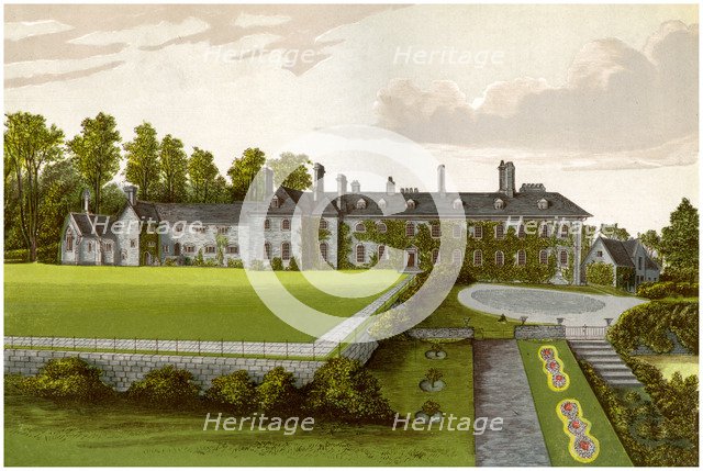 Cefn Mably, Glamorgan, Wales, home of the Kemeys-Tynte family, c1880. Artist: Unknown