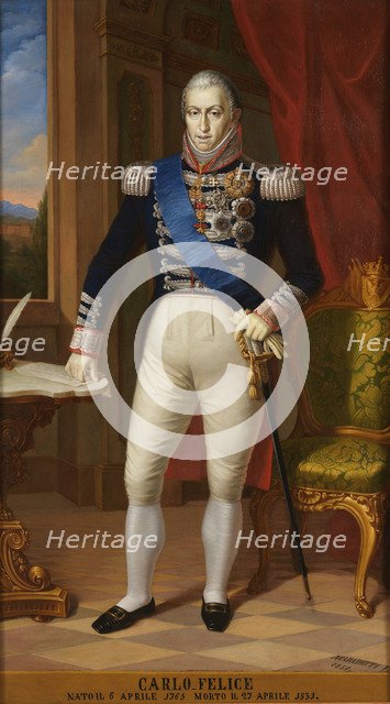 King Charles Felix of Sardinia (1765-1831). Artist: Anonymous 