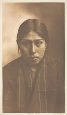 Suquamish Woman, 1899. Creator: Edward Sheriff Curtis.