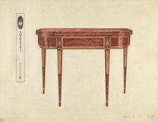 Card Table, c. 1953. Creator: Florence Choate.