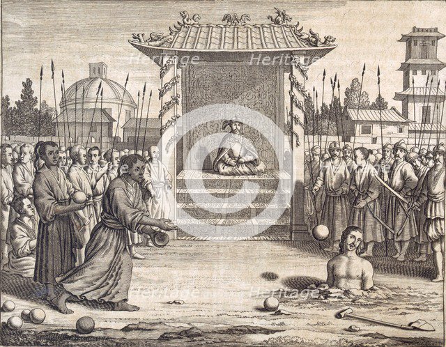 'A Usurper Stoned to Death?', pub. 1672.  Creator: Philip Baldaeus (1632-1672).