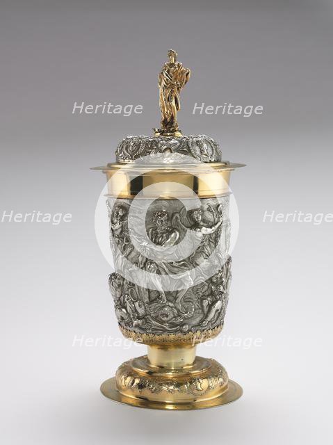 Covered Cup, 1688. Creator: Johann Andreas Thelot (German, 1655-1734).
