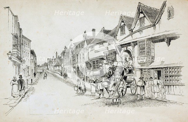 High Street, Canterbury, Kent, 1892-1933. Artist: Charles George Harper.