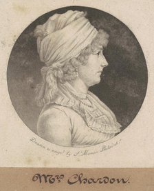 Eleanor Rawle Chardon, 1800. Creator: Charles Balthazar Julien Févret de Saint-Mémin.