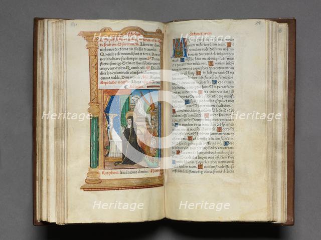 Printed Book of Hours (Use of Rome): fol. 85r, Dominican Nun, 1510. Creator: Guillaume Le Rouge (French, Paris, active 1493-1517).